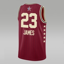 代购JORDAN 2024年NBA全明星周末勒布朗詹姆斯球迷版球衣篮球服