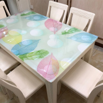 无味餐桌垫软玻璃塑料PVC桌布防水防烫防油免洗水晶板彩色茶几垫