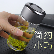 辰州单层玻璃杯小容量便携式泡茶杯子男女士透明加厚喝茶杯耐热