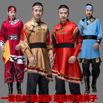 蒙古服装男蒙族成人新款现代藏族演出服舞蹈少数民族男士衣服袍新