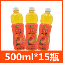 康师傅水蜜桃味水果饮品500ml*15瓶果味饮料夏季果汁包邮