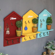 美式创意小房子钥匙盒收纳玄关挂件装饰品墙面置物架家居门口挂钩