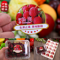 杨梅标签仙居慈溪余姚贴纸 水果超市不干胶果贴15枚商标定做logo