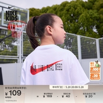 Nike耐克官方男女童大童宽松T恤夏季新款满分TEE考试全对HJ3962