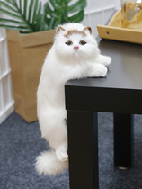 仿真猫咪玩偶动物模型招财摆件创意挂饰桌面装饰假猫咪公仔玩具猫