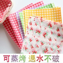 烘焙蛋糕纸韩系ins风格子油纸水果草莓野餐三文治简餐便当垫纸