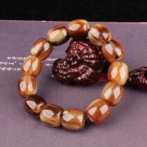 天然西藏白水牛角串珠男女藏式文玩手链牦牛角饰品礼盒装念珠手串