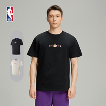 NBA官方正品24早春新品情侣宽松圆领印花短袖重磅T恤湖人勇士队