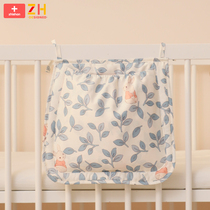 婴儿尿布袋挂袋BB小床置物收纳尿不湿收纳袋儿童床玩具纸巾置物袋