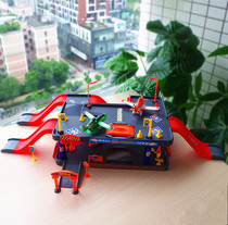 飞机大楼轨道停车场拼装积木多层立体公路男孩礼物滑翔玩具车模型