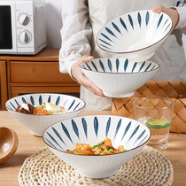 日式拉面碗家用2024新款陶瓷餐具吃面条碗泡面大碗大号汤碗斗笠碗