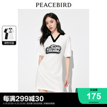 【商场同款】太平鸟女装2023夏季新款美式POLO领连衣裙A3FAD2421