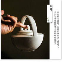 唐山骨瓷日式功夫茶壶纯手工茶具套装单壶过滤酒店简约冲泡茶壶