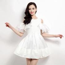 纯棉夏季女士连衣裙真丝白色青年薄款中长款裙子洋气韩版女生夏装