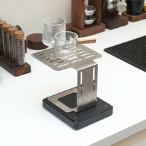 咖啡称架不锈钢电子秤增高架防水保护意式咖啡机专用萃取称重可调