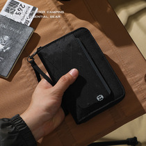 RFID护照随身包防盗刷证件收纳包户外旅行出国防水钱包机票夹卡包