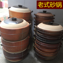 包邮特价传统手工陶土砂锅陶瓷瓦罐老式炖锅煲汤煮粥沙锅家用土锅