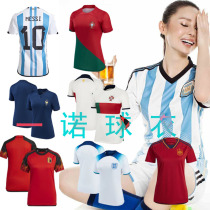 梅西C罗葡萄牙西班牙英格兰阿根廷球衣女装巴西法国队女生足球服