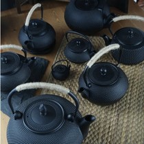 铁壶小丁铸铁茶壶无涂层 生铁壶茶具铁茶壶日本南部铁器颗粒系列