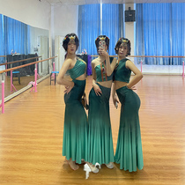 傣族舞蹈演出服装练功裙儿表演服童艺考服装傣族服装女舞裙孔雀舞