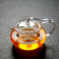 高硼硅耐热玻璃燕尾壶 花茶壶 花草茶具 功夫泡茶壶 透明过滤加热