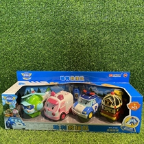 宏星玩具正版授权poli安巴珀利马克海利警车联盟拆装儿童玩具车