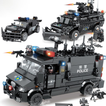 乐高特警儿童拼装男孩子城市积木益智力汽车警察玩具模型生日礼物