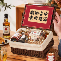 波本威士忌礼盒 创意小瓶洋酒礼盒生日送男友生日酒微醺酒套装