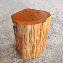 实木墩子原木树桩木桩底座茶几茶桌凳大板支架天然圆木凳根雕凳子