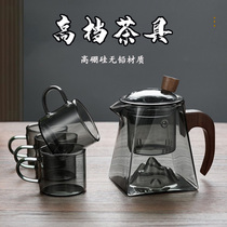 耐高温玻璃观山泡茶壶煮茶器带过滤花茶泡茶器茶水分离壶茶具套装