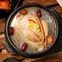 韩式参鸡汤速食汤韩国风味人参鸡汤加热即食1.2kg朝鲜族鸡汤粥