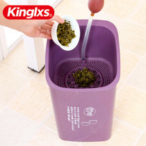 茶渣桶倒茶叶茶桶功夫茶具配件塑料茶台废水桶小过滤垃圾筒茶水桶