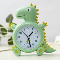 儿童可爱卡通个性恐龙男孩闹钟学生家用大声时钟创意小朋友闹钟表