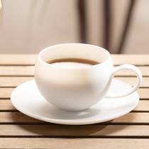 德化羊脂玉冰种玉白瓷精致磨砂陶瓷蛋蛋拉花杯拿铁卡布奇诺咖啡杯