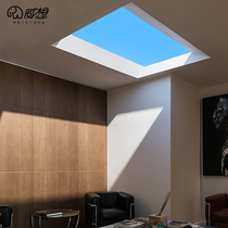 嵌入式蓝天灯客厅涂鸦智能仿天窗厨房卫生间集成吊顶真正的天空灯