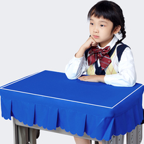 小学生桌布桌罩课桌套罩40×60学校书桌学习桌子蓝色专用课桌布垫