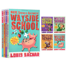 歪歪路小学 4册全套 英文原版 The Wayside School 儿童英语章节小说书 我们的学校要倒了 新来的代课老师 洞作者路易斯萨奇尔作品