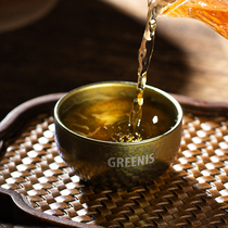 格丽思GREENIS纯钛茶杯双层品茗杯功夫小茶盏主人杯茶具礼盒套装