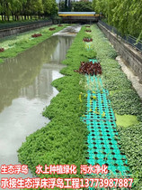生态浮岛人工生态浮床水上绿化池塘河道景观水上种植水生植物净化