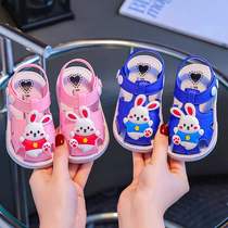 儿童宝宝夏季学步鞋女童软底婴儿鞋小童幼儿小凉鞋室内家居拖鞋