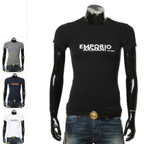 Armani/阿玛尼EA 男士鹰标修身弹力运动时尚短袖T恤 111035 2F725