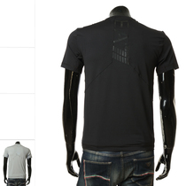 Armani/阿玛尼EA7 男士修身弹力运动健身短袖T恤 3DPT22 PJMEZ