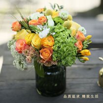 办公室包月鲜花速递同城 上海北京家庭鲜花 每周一花进口混搭花正