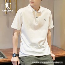 乔丹短袖T恤男2024夏季新款白色翻领Polo衫运动半袖透气男士上衣