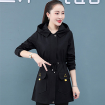 风衣女短款2021秋季新款韩版显瘦潮流时尚休闲连帽小个子外套女装
