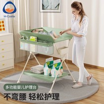 尿布台婴儿护理台新生儿换尿布操作台可收纳可储物宝宝洗漱护理床
