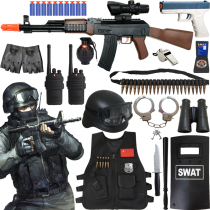 儿童小警察玩具盾牌特警头盔特种兵装备吃鸡套装幼儿园角色扮演