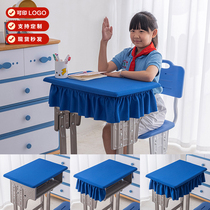 小学生桌布桌罩课桌套罩40×60学校学习防泼溅桌布宝蓝色ins桌布