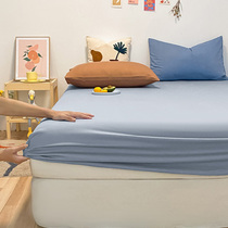 床笠夏季纯棉薄款床罩全棉三件套一米二裸睡席梦思床垫防尘罩1.8
