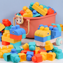 大颗粒软胶积木婴幼儿拼插1一3岁早教儿童拼装益智力玩具拼图动脑